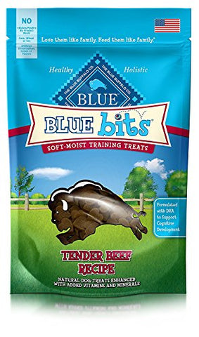 BLUE Bits Training Dog Treats (Beef Soft-Moist Bits, 4 oz-2PK)