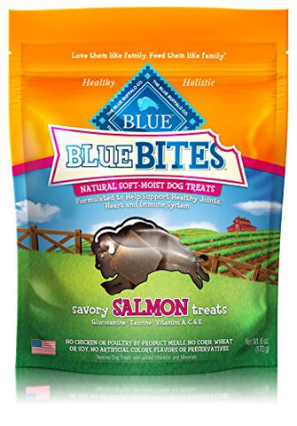 Blue Bites Salmon Recipe Dog Treats 6-Oz