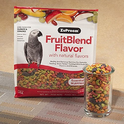 ZuPreem FruitBlend Parrot Conure Medium Large 3.5 LB-2 Pk
