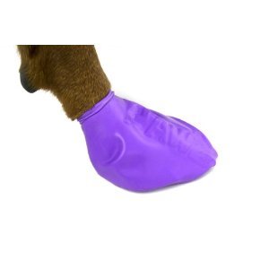 Dog Boots Disposable, Reusable, Waterproof Pawz Set of 12 Color:Red Size:Small Pack of 2