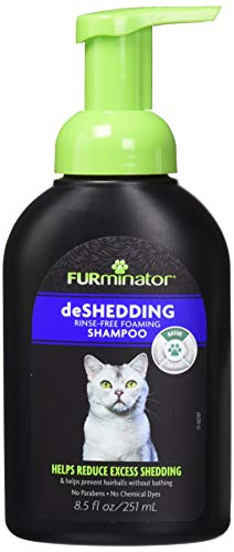 Furminator deshedding rinse free shop foaming shampoo for cats