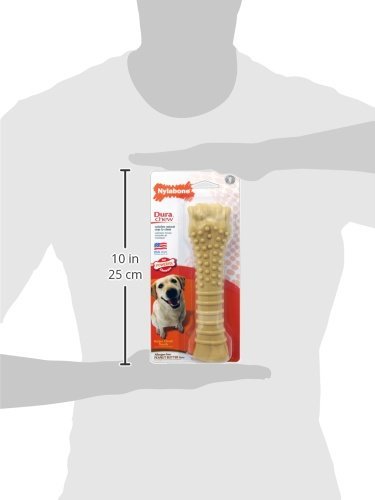 Nylabone Dura Chew Textured Toy (Peanut Butter Flavored Bone - 2 Pack)