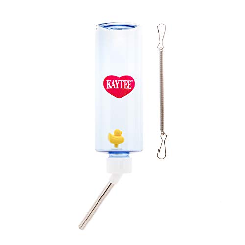 Kaytee Clear Water Bottle, Single, 8-Ounce