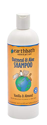 Earthbath Oatmeal & Aloe Shampoo, Vanilla & Almond, 16 Ounce