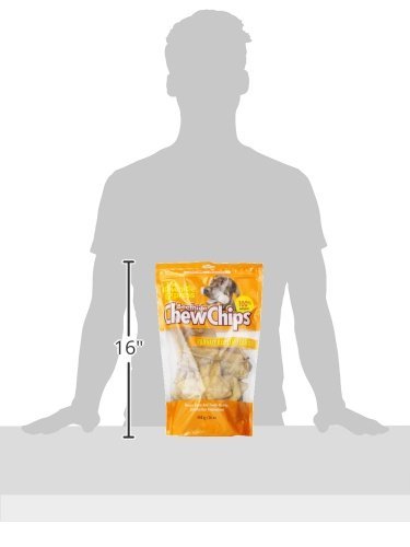 The Rawhide Express Beefhide Chew Chips Peanut Butter Flavored (Great Reward or Treat) 2 LB