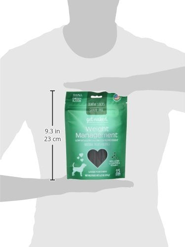 Get Naked Grain Free 1 Pouch 6.2 oz Weight Management Dental Chew Sticks, Small