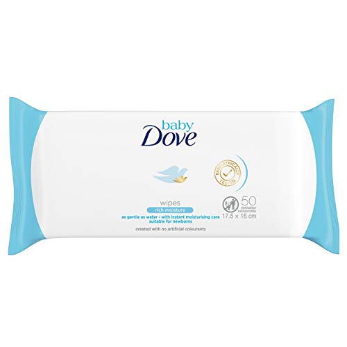 Dove Baby Wipes Rich Moisture, 50 Wipes (Pack of 6)