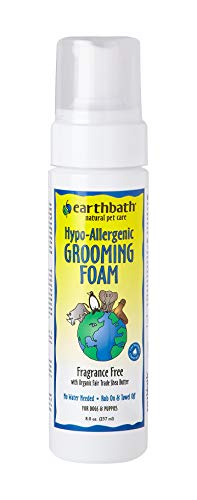 Earthbath Hypo-Allergenic Waterless Grooming Foam for Dogs, 8-Ounce
