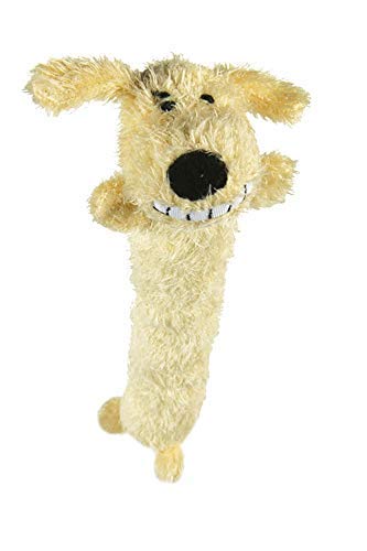 Multipet Loofa Dog Plush Dog Toy (Colors May Vary)