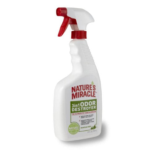 Nature's Miracle 3-in-1 Odor Destroyer, Mountain Fresh Scent, 24-Ounce