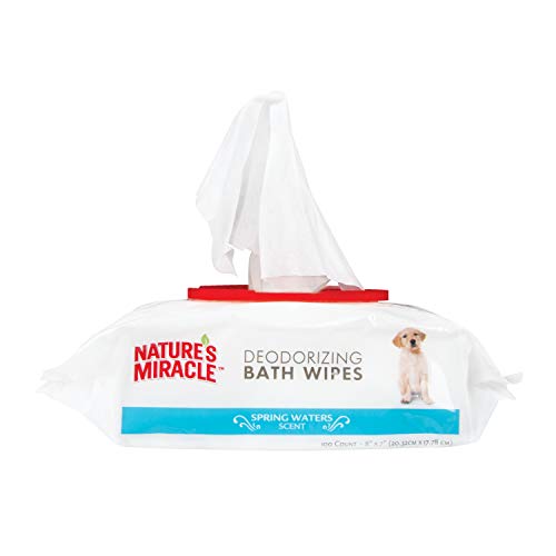 Nature's Miracle Deodorizng Spring Water Wipes, 100 Count