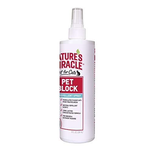 Nature's Miracle Pet Block Repellent Spray Just for Cats, 8-Ounce