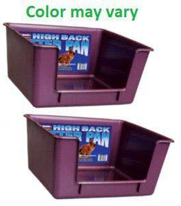 Marshall High Back Ferret Litter Pan (Set of 2 Pans. Colors May Vary)