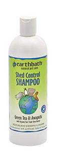 Earthbath All Natural Green Tea Shampoo Shed Control for Pets Dogs Cats, 16 oz