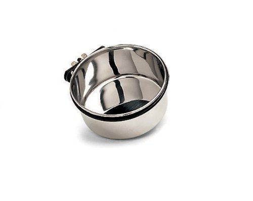 Ethical Pet Stainless Steel Coop Cup, Perfect Dog Bowls for Cages and crates 10-Ounce pet Food Bowl.