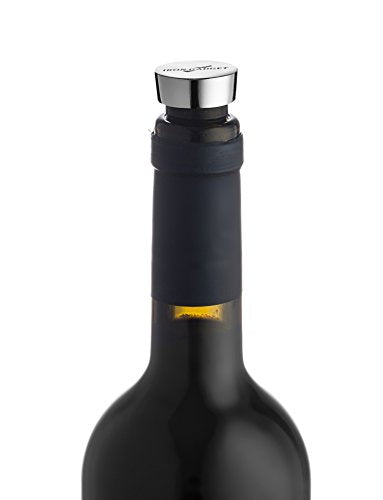4 in 1 Wine Opener-Screwpull Corkscrew with Pour Spout, Bottle Stopper, Wine Foil Cutter (Black)