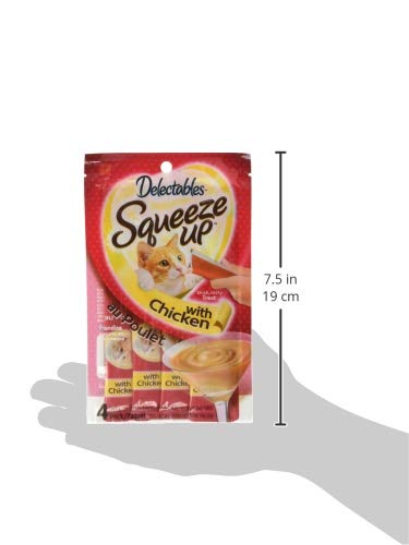 Delectables Squeeze Up Lickable Wet Cat Treats Chicken -32 Tubes (8 x 4 packs)