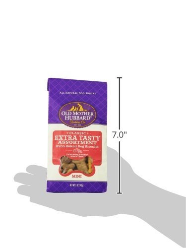 Old Mother Hubbard All Natural Oven-Baked Mini Dog Biscuits 3 Flavor Variety Bundle: (1) Classic Original Assortment, (1) Classic P-Nuttier, and (1) Classic Extra Tasty Assortment, 5 Oz. Ea. (3 Bags)