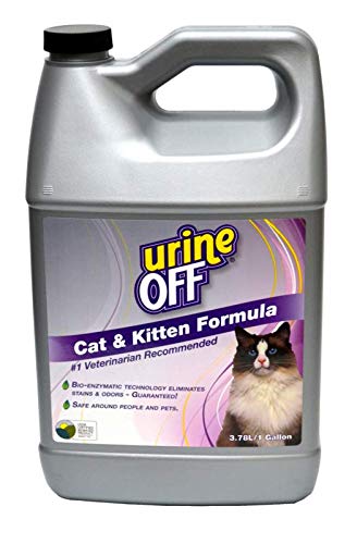 Urine Off Odor and Stain Remover for Cats, 1 Gallon