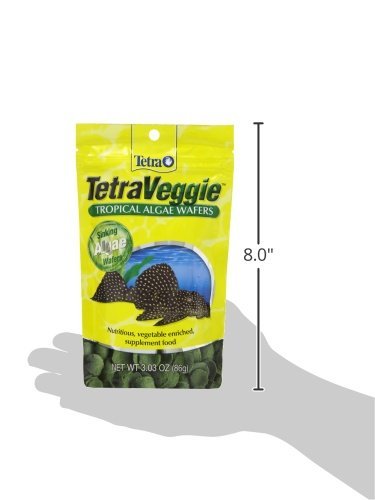 Tetra 77016 TetraVeggie Algae Wafers, 6-Ounce, 172-Gram