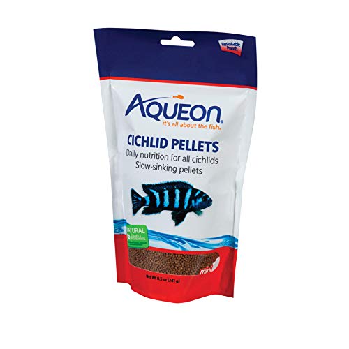 Aqueon Cichlid Food Mini Pellets, 8-1/2-Ounce