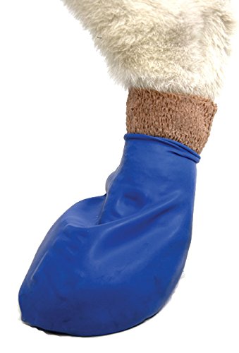 Pawz Blue Water-Proof Dog Boot, Medium, Up to 3-Inch
