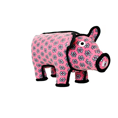 TUFFY Barnyard Animal Pig, Durable Dog Toy, Large