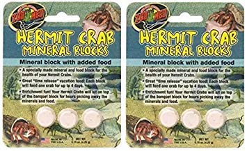 (2 Pack) Zoo Med Hermit Crab Mineral Blocks