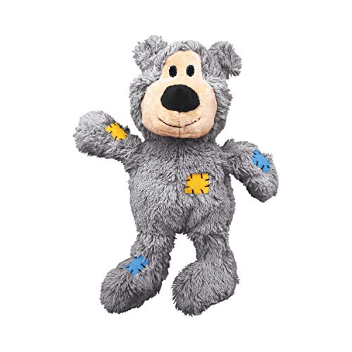 KONG Wild Knots Squeaker Bear for Dogs, Small/Medium, Colors Vary