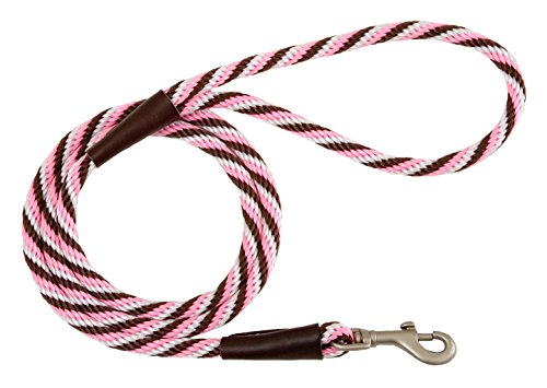 Mendota Pet Snap Leash, 3/8" x 4', Pink Chocolate