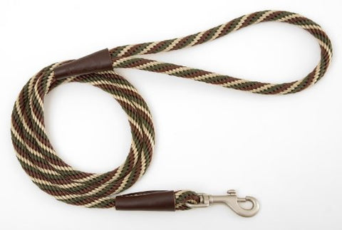 Mendota Pet Snap Leash, 3/8" x 4', Woodlands