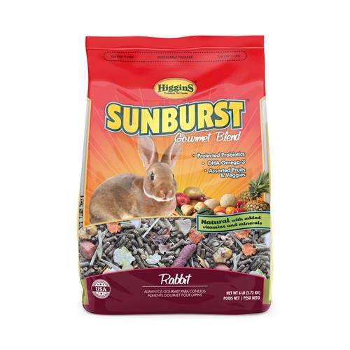 Higgins Sunburst Gourmet Rabbit Food Mix, 6 lbs, Large