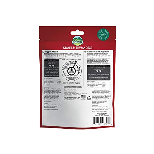 Oxbow Animal Health Simple Rewards Veggie Treat For Pets, 3.0-Ounce