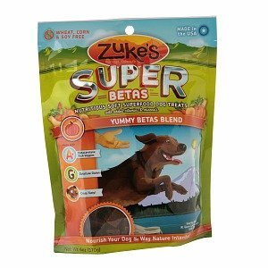 Zuke's Supers All Natural Nutritious Soft Superfood Dog Treats, Yummy Betas Blend 6-Ounce 2 pack