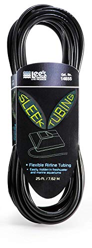 Lee's Sleek Airline Tubing, 25-Foot, Black (2 Pack)