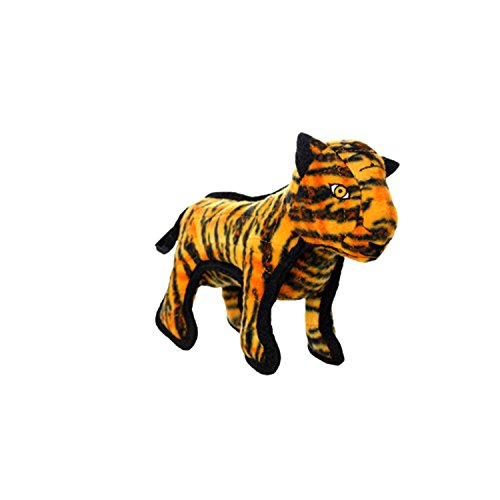 TUFFY Junior Zoo Animal Tiger, Durable Dog Toy, Small