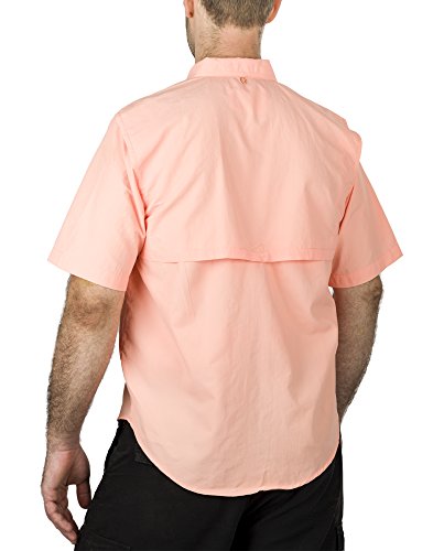Oakwood Outdoor MenÂs Fishing Shirt Short-Sleeve with 2 Front Pockets Runs ONE Size Small (Salmon, XX-Large)
