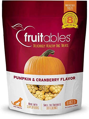 Fruitables Baked Dog Treats Pumpkin & Cranberry Flavor 7 Oz