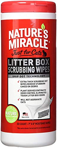 Nature's Miracle Just for Cats Litter Box Scrubbing Wipes, (NM-5574)