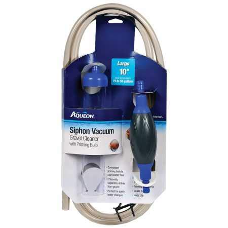 Aqueon Siphon Vacuum Aquarium Gravel Cleaner with Bulb 10"