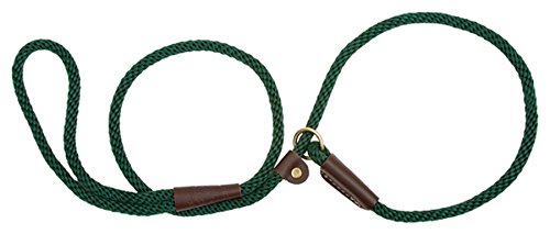 Mendota Pet Dog Slip Lead, 3/8" x 6', Hunter Green