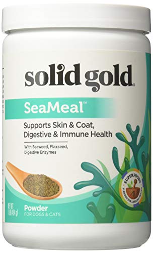 Solid Gold SeaMeal Kelp-Based Overall Wellness & Nutritional Supplement Powder for Dogs & Cats, All Ages, All Sizes (2lb)