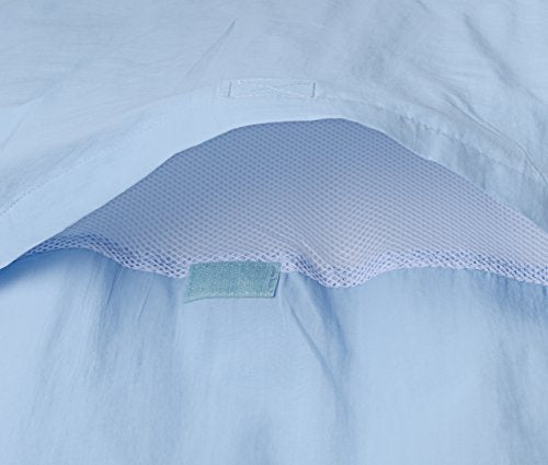 MenÂs Fishing Shirt Short-Sleeve with 2 Front Pockets RUNS ONE SIZE SMALL (Light Blue, XX-Large)