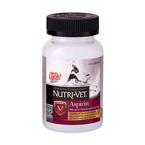 Nutri-Vet Aspirin Chewables for Large Dogs, 75 Count - Pack of 1