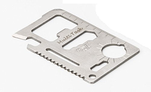 13 in 1 Hiking Survival Pocket Wallet Tool (Stainless Steel)