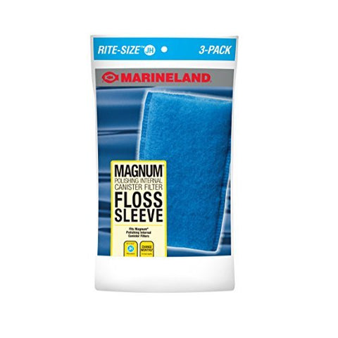 Marineland ML90769 JH Floss Sleeve Magnum Polishing Internal Filter (6 Pack)