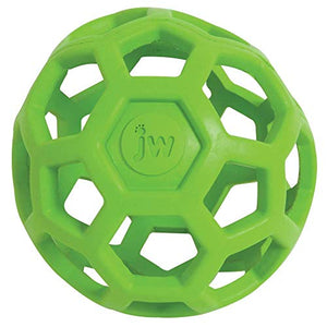 JW Hol-ee Roller Original Treat Dispensing Dog Ball - Hard Natural Rubber - Assorted Colors