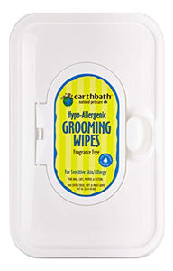 Earthbath All Natural Grooming Wipes, Hypo-Allergenic and Fragrence Free - Pack of 1
