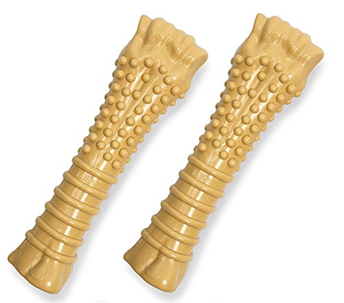 Nylabone Dura Chew Textured Toy (Peanut Butter Flavored Bone - 2 Pack)