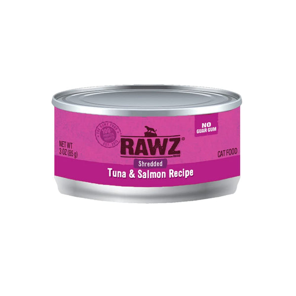 RAWZ Natural Premium Shredded Canned Cat Wet Food - Grain Free Made with Real Meat Ingredients No BPA or Gums - 3oz Cans 18 Count